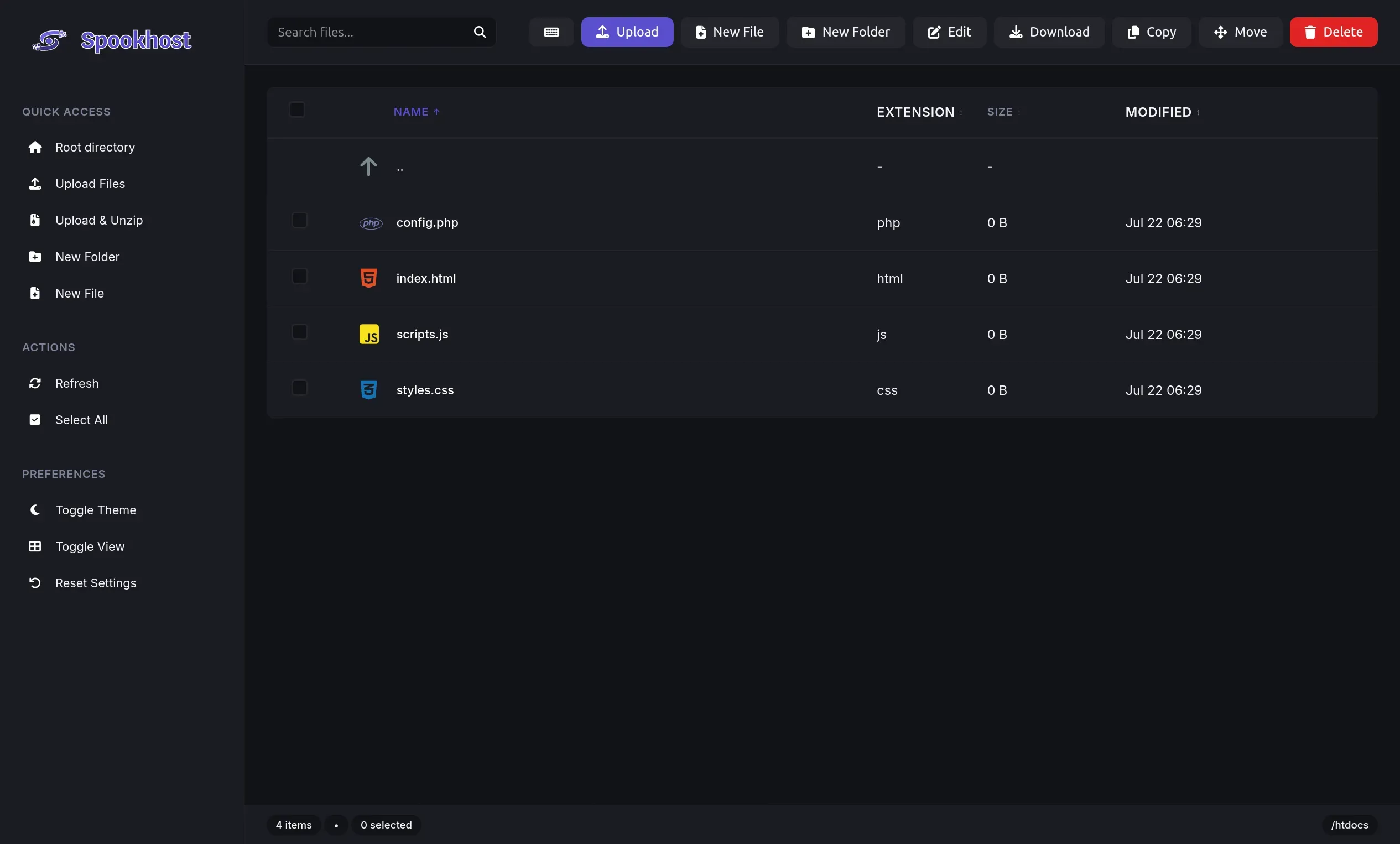 File Manager Screenshot